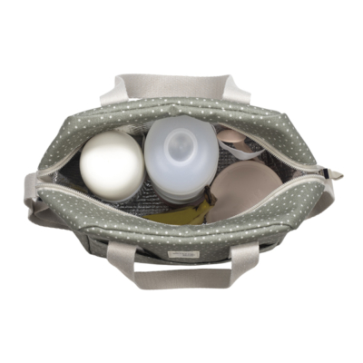 Bolsa térmica biberones topito Poppy musgo - Imagen 5