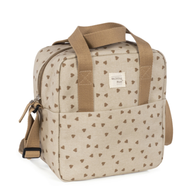 Bolsa térmica biberones corazones Poppy canela - Imagen 2