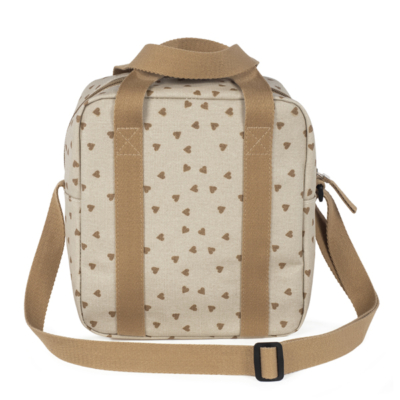 Bolsa térmica biberones corazones Poppy canela - Imagen 4