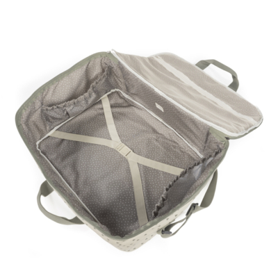 Maleta maternal corazones Poppy musgo - Imagen 3