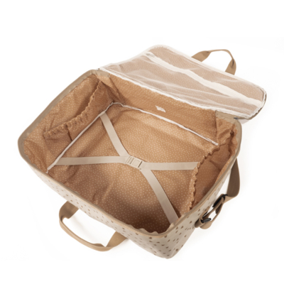 Maleta maternal corazones Poppy canela - Imagen 3