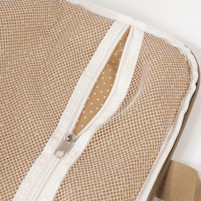 Maleta maternal corazones Poppy canela - Imagen 5