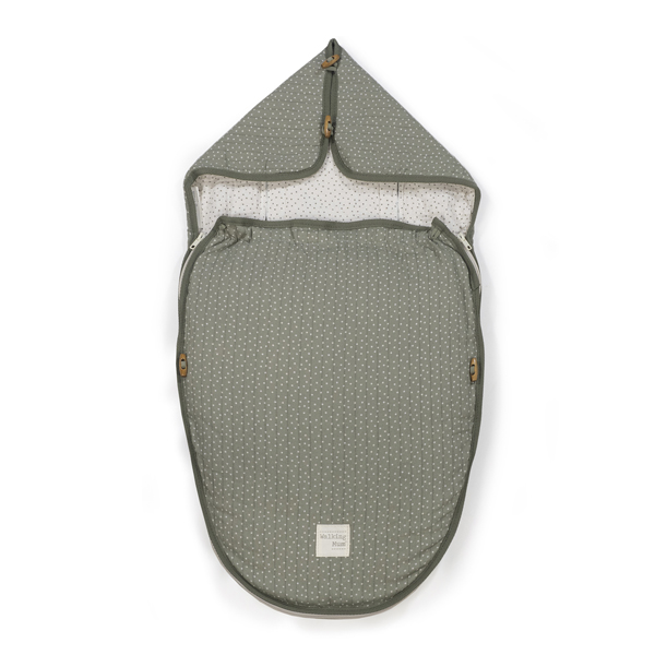 1120800352_a Saco capazo 2 en 1 topito Poppy musgo entretiempo - Imagen 1