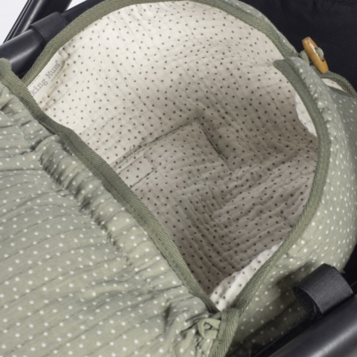 Saco capazo 2 en 1 topito Poppy musgo entretiempo - Imagen 10