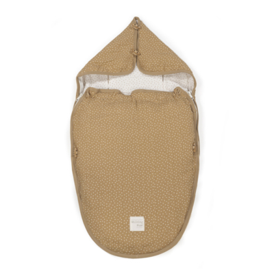 Saco capazo 2 en 1 topito Poppy canela entretiempo