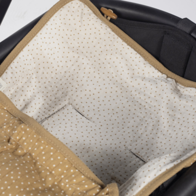 Saco capazo 2 en 1 topito Poppy canela entretiempo - Imagen 5