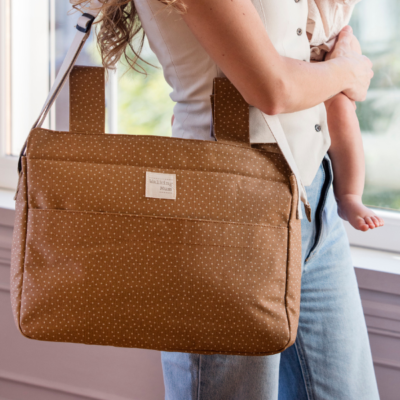 Bolsa canastilla topito Poppy canela - Imagen 5