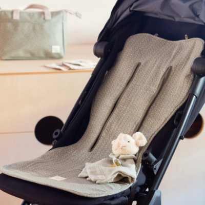 Colchoneta para silla topito Poppy musgo - Imagen 2