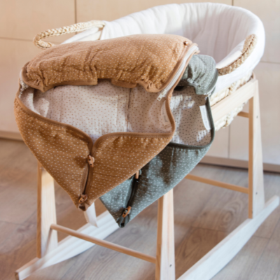 Saco capazo 2 en 1 topito Poppy musgo entretiempo - Imagen 3