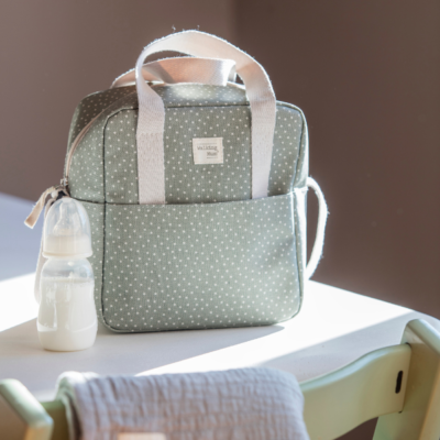 Bolsa térmica biberones topito Poppy musgo - Imagen 2