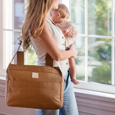 Bolsa canastilla topito Poppy canela - Imagen 4