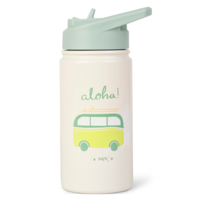Botella térmica con pajita 350ml. Aloha