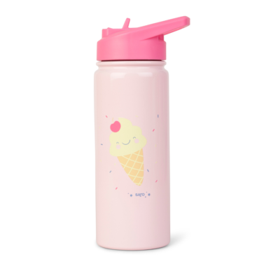 Botella térmica con pajita 500ml. Ice creams