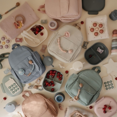 Mochila infantil Mushie solid blush - Imagen 4