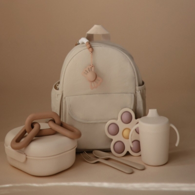 Mochila infantil Mushie solid fog - Imagen 2