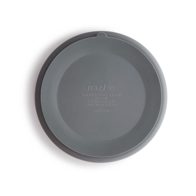 Plato ventosa-compartimentos Mushie solid stone - Imagen 3