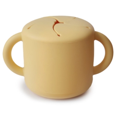 Taza para snack silicona solid pale daffodil 8.5x8.5x14.5 cm