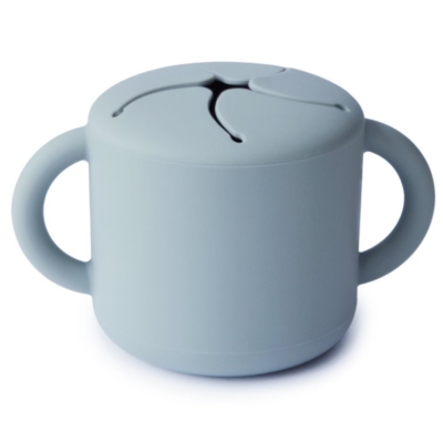 Taza para snack silicona solid powder blue 8.5x8.5x14.5 cm
