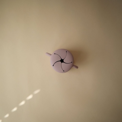 Taza para snack silicona solid soft lilac 8.5x8.5x14.5 cm - Imagen 3