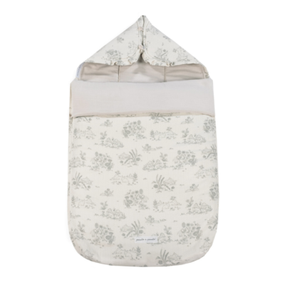 Saco cuco entretiempo 3 en 1 Toile de Jouy Cream