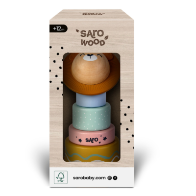 Juguete apilable de madera - Imagen 8