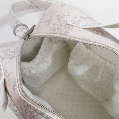 Bolsa canastilla Toile de Jouy Cream - Imagen 9