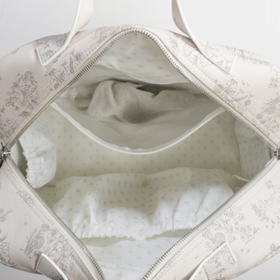 Bolsa canastilla Toile de Jouy Cream - Imagen 8