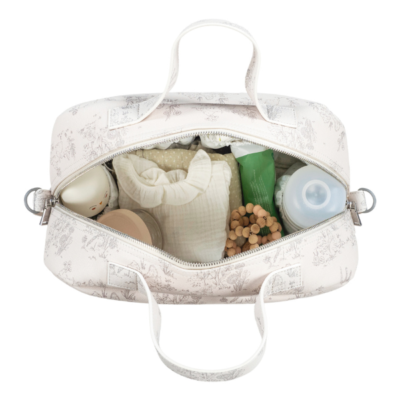 Bolsa canastilla Toile de Jouy Cream - Imagen 5