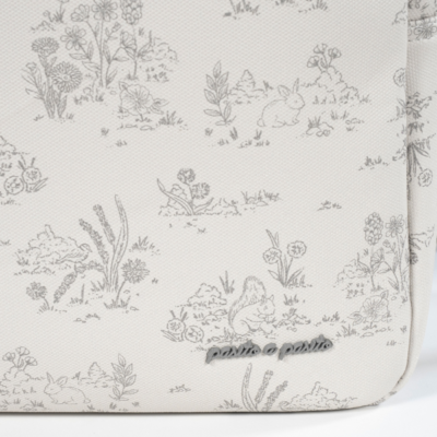 Bolsa canastilla Toile de Jouy Cream - Imagen 15