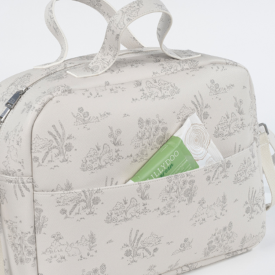 Bolsa canastilla Toile de Jouy Cream - Imagen 6