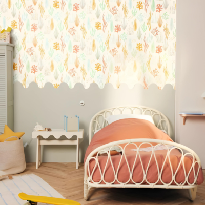 Papel pintado Les Mini Mondes - Fondo Marino Multicolor - Imagen 2