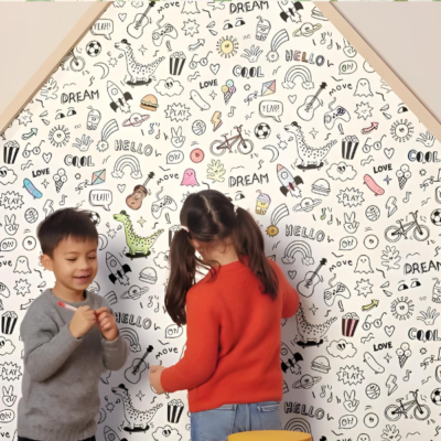 Papel pintado Les Mini Mondes - Dibujos (Se puede colorear) - Imagen 2