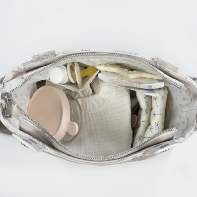 Bolso panera Toile de Jouy Cream - Imagen 10