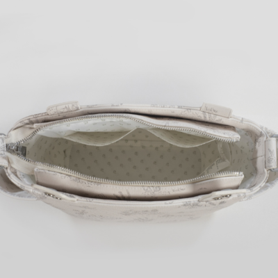 Bolso panera Toile de Jouy Cream - Imagen 9