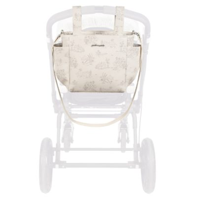 Bolso panera Toile de Jouy Cream - Imagen 16