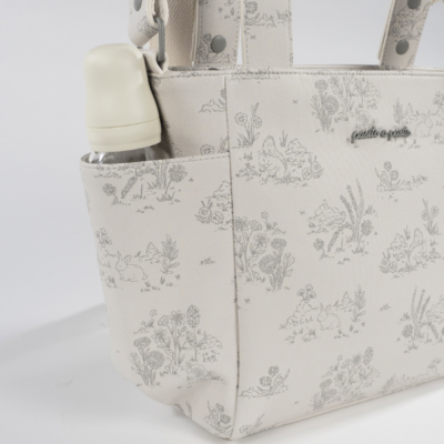 Bolso panera Toile de Jouy Cream - Imagen 15