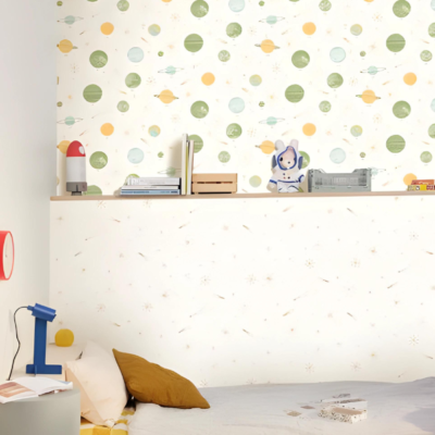 Papel pintado Les Mini Mondes - Ciel Etoile Beige - Imagen 2