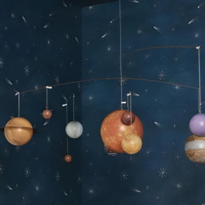 Papel pintado Les Mini Mondes - Ciel Etoile Azul - Imagen 3