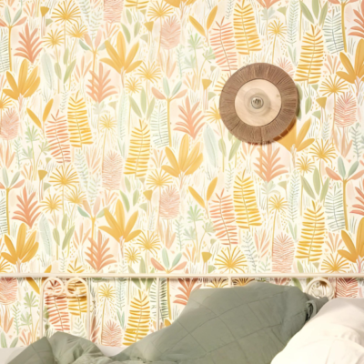 Papel pintado Les Mini Mondes - Hierbas Florales Multicolor - Imagen 3