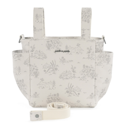 Bolso panera Toile de Jouy Cream - Imagen 8
