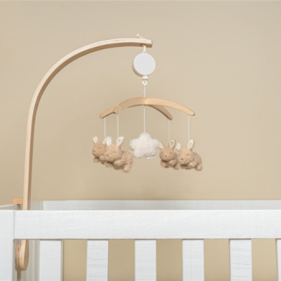 Móvil musical de madera baby Bunny - Imagen 4