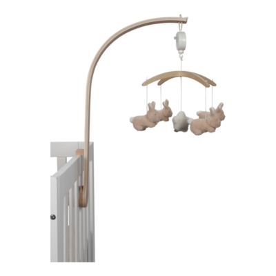 Móvil musical de madera baby Bunny