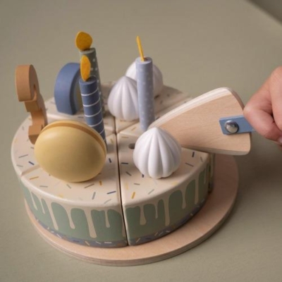 Pastel de cumpleaños azul - Imagen 5