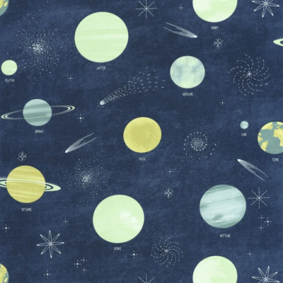 Papel pintado Les Mini Mondes - Via Láctea Azul