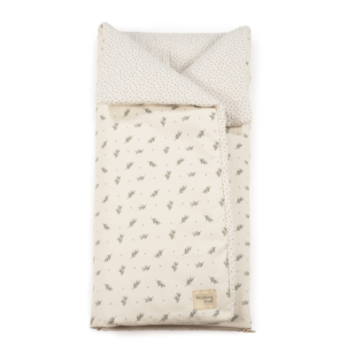 Saco 2 en 1 Arrullo-manta Mimosa verde