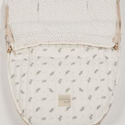 Saco capazo Mimosa verde entretiempo - Imagen 5