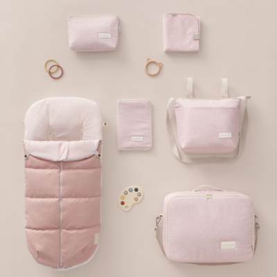 Cambiador de viaje Animal Print rosa - Imagen 2