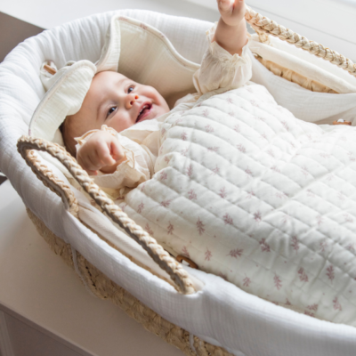 Saco capazo Mimosa rosa entretiempo - Imagen 2