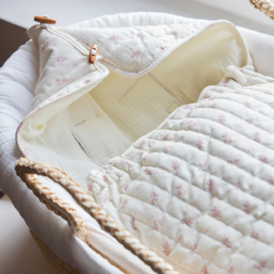 Saco capazo Mimosa rosa entretiempo - Imagen 3