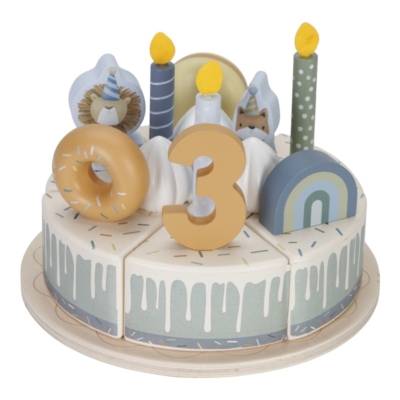 Pastel de cumpleaños azul - Imagen 8